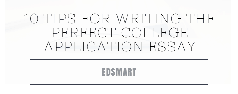 Writing your college application essay