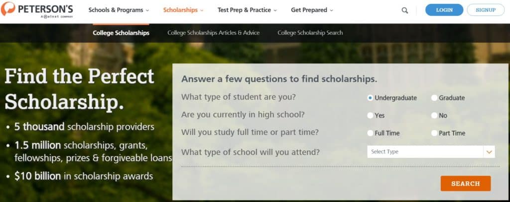 best_scholarship_websites_petersons