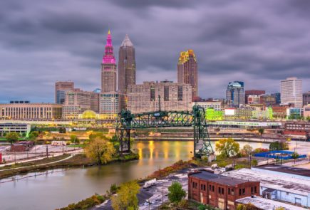 Cleveland, Ohio, USA Skyline